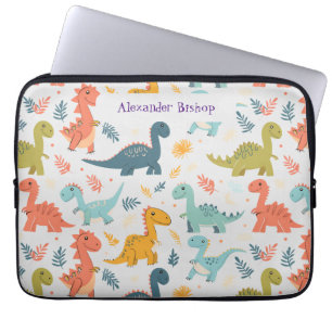 Cute Dinosaur-Personlig Laptop Fodral