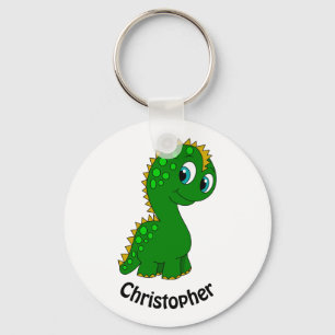 Cute Dinosaur-Personlig Nyckelring