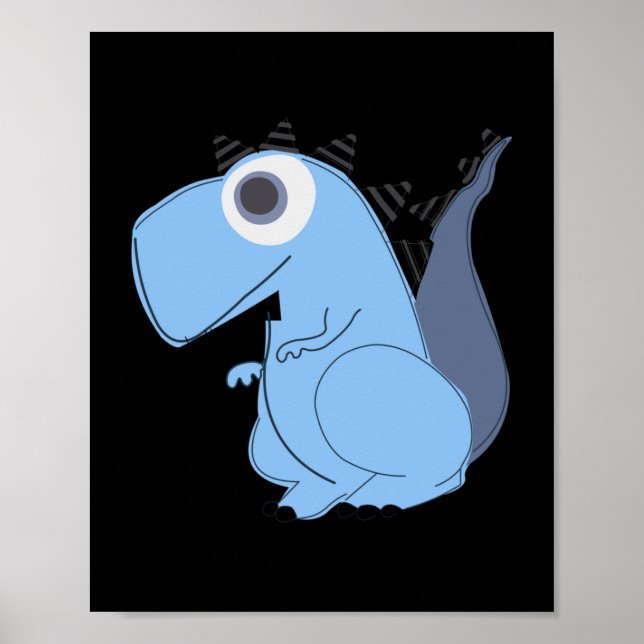 Cute Dinosaur Poster (Framsidan)