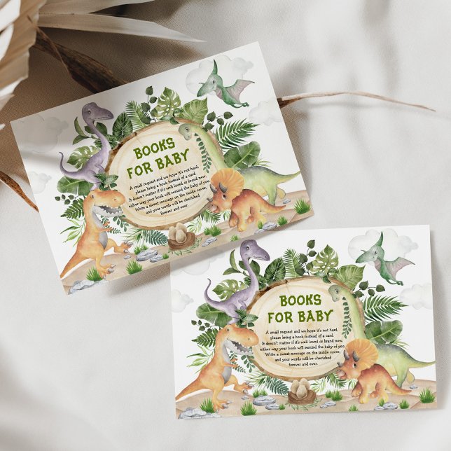Cute Dinosaur PreHistorical Animals Bokar för Baby Tilläggskort (Skapare uppladdad)