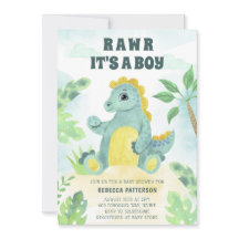 Cute Dinosaur Rawr är en pojkbabystövel