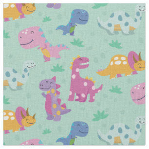 Cute dinosaur repeterar mönster tyg
