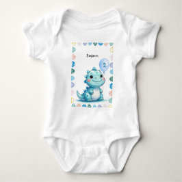 Cute Dinosaur roar Boy Grattis på födelsedagen par T Shirt