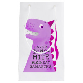 Cute Dinosaur Rosa Personlig Birthday
