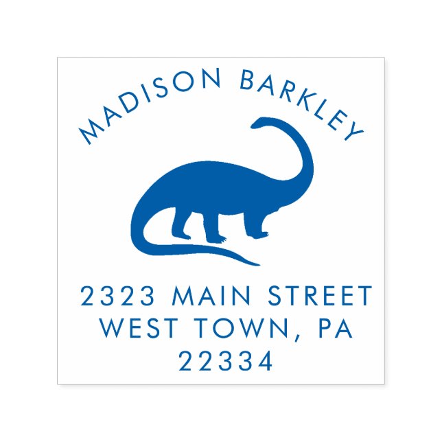 Cute Dinosaur Självfärgande Stämpel (Design)