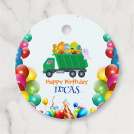 Cute Dinosaur sopor lastbil-ballongpojke Gåvor Etiketter