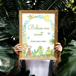 Cute Dinosaur Spädbarn är Sweet Poster