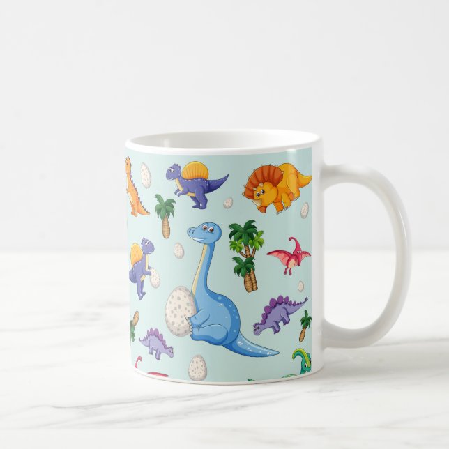 Cute Dinosaur Spädbarn | BABY Kaffemugg (Höger)