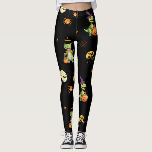 Cute Dinosaur spelar pumptrick för att behandla ha Leggings