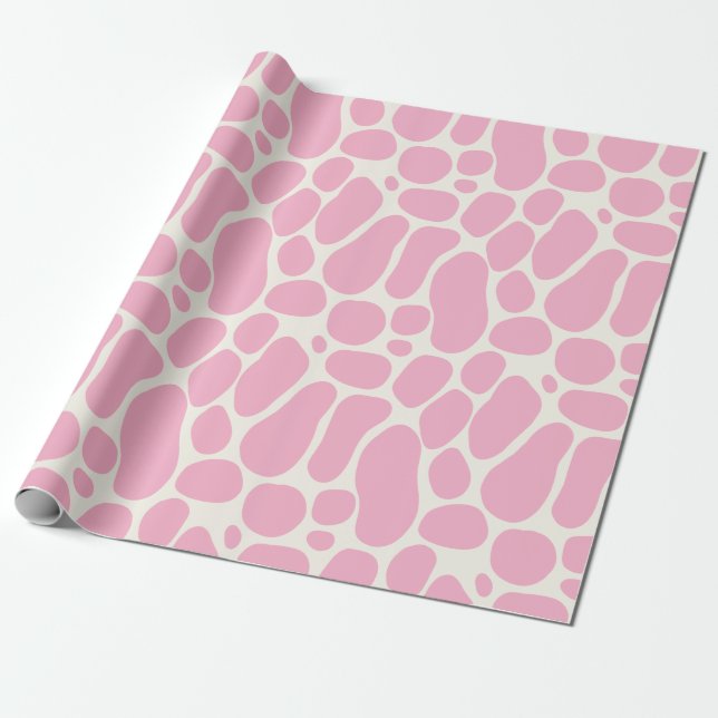 Cute Dinosaur Spots Girl Baby dusch Presentpapper (Utrullad)