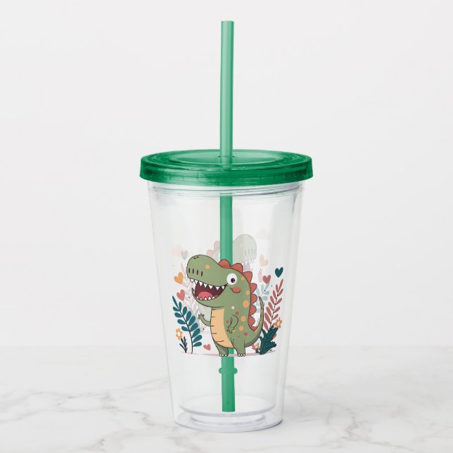 Cute Dinosaur Take Away Mugg (Framsida)