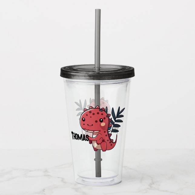 Cute Dinosaur Take Away Mugg (Framsida)