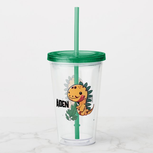 Cute Dinosaur Take Away Mugg (Framsida)