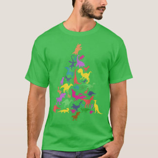 Cute Dinosaur Träd TRe for Paleontolog Kids Din T Shirt