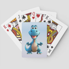 Cute Dinosaur-uppspelningskort Casinokort
