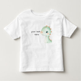  Cute Dinosaur Watercolor Personalized Baby Shirt T