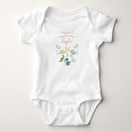 Cute Dinosaur Watercolor Personlig Baby T Shirt