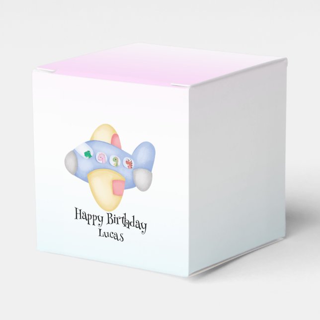 Cute dinosaurieplan Student barns födelsedag party Presentaskar (Framsidan Sidan)