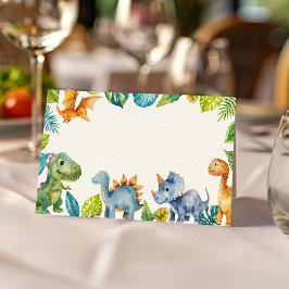 Cute Dinosaurs födelsekort Placeringskort