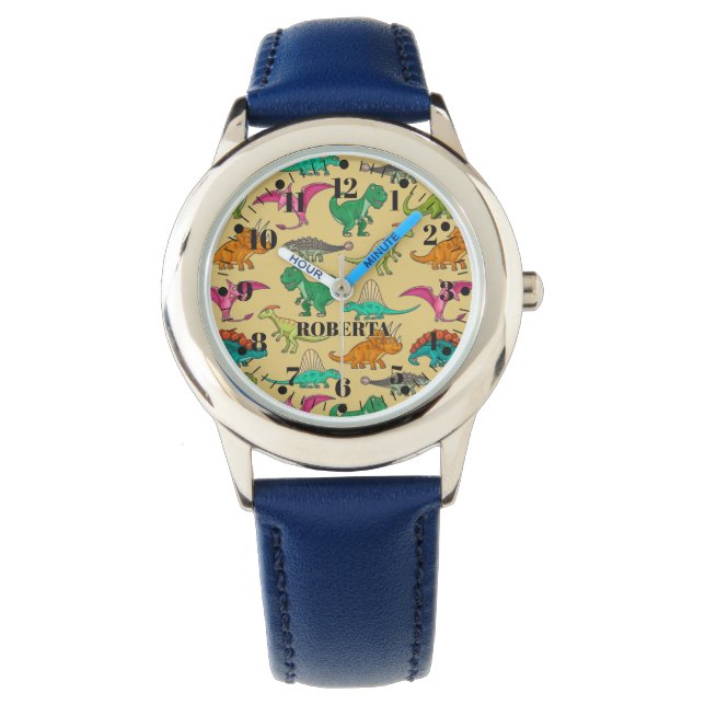 Cute Dinosaurs Förhistoriska Kids Watch Armbandsur (Framsida)