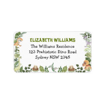 Cute Dinosaurs Jungle Greenery Returadress