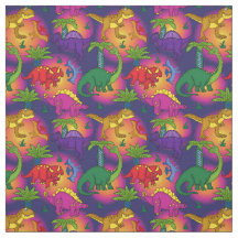 Cute Dinosaurs Mönster Colorful Dinosaur