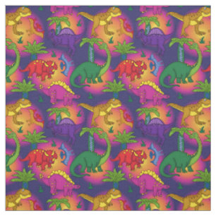 Cute Dinosaurs Mönster Colorful Dinosaur Tyg