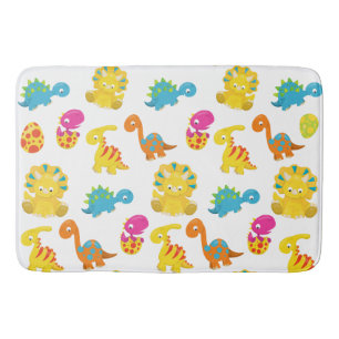 Cute Dinosaurs, Mönster, Dinosaurs, Baby Dino Badrumsmatta