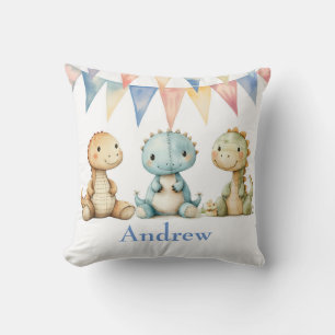 Cute Dinosaurs och Friends Boy Shower Gift Kudde