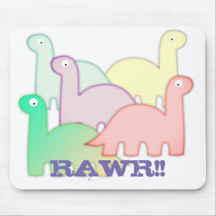 Cute Dinosaurs Pastel Colorful Musmatta