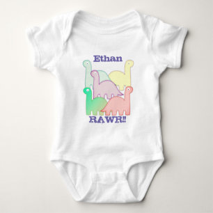 Cute Dinosaurs Pastel Colorful T Shirt