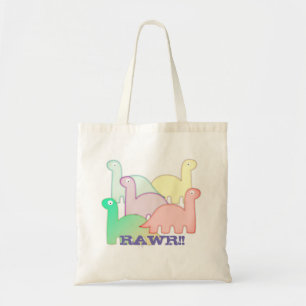 Cute Dinosaurs Pastel Colorful Tygkasse