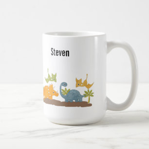 Cute Dinosaurs Prehistorisk Wildlife Kaffemugg