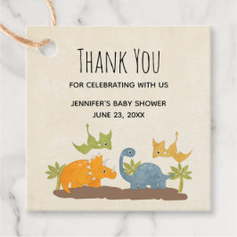 Cute Dinosaurs Prehistorisk Wildlife-Tack Gåvor Etiketter