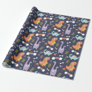 Cute Dinosaurs Presentpapper