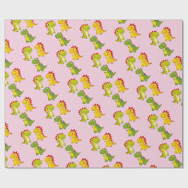 Cute Dinosaurs sömlös mönster Presentpapper