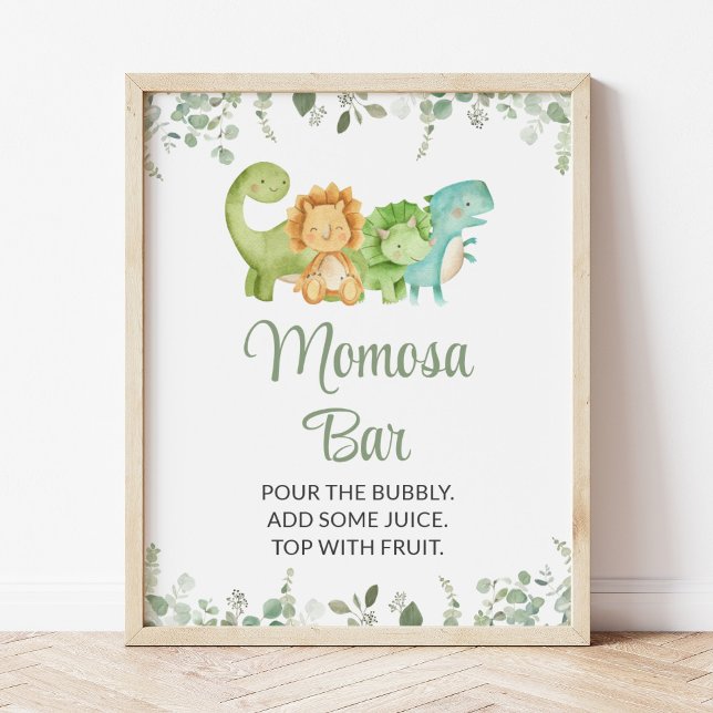 Cute Dinosaurs, T-Rex, Jurassic, Momosa Pub Poster (Skapare uppladdad)