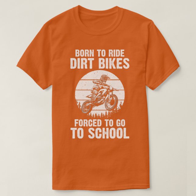 Cute Dirt Bike Art För manar Women Motorcle Dirtbi T Shirt (Design framsida)
