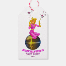 Cute Disco Cowgirl Retro Bachelorette Party