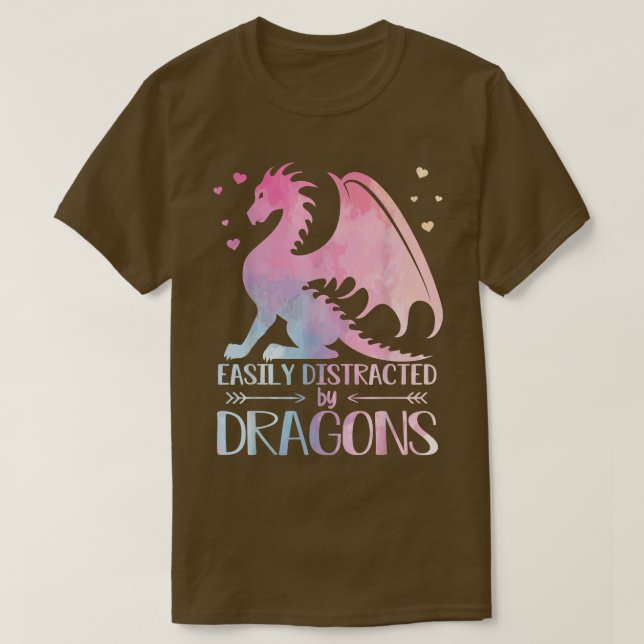 Cute Distrated av Dragons Pastel Småbarn G T Shirt (Design framsida)