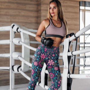 Cute Ditzy-Blommigten är mönstrad Lagar Leggings