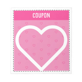 Cute DIY Coupons | ROSA Anteckningsblock