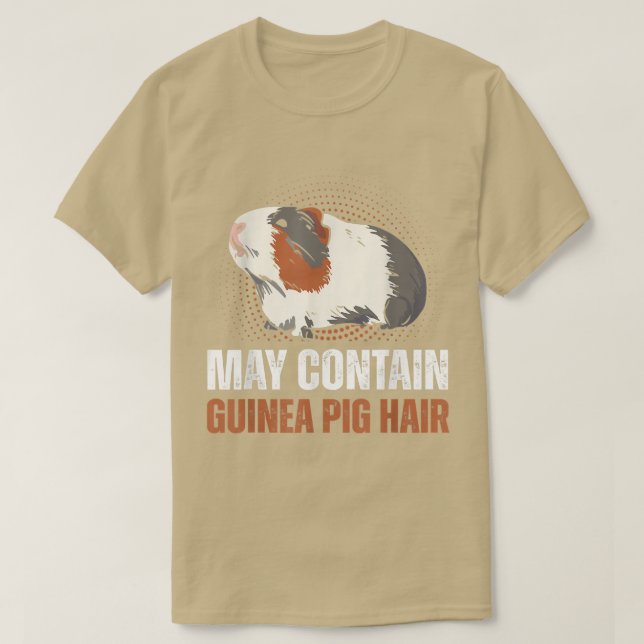 Cute Djurälskare kan innehålla Guinea Gris Hair T Shirt (Design framsida)