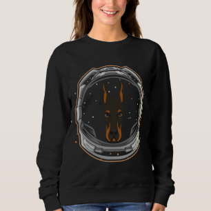 Cute Doberman Hund Astronaut in Space T Shirt