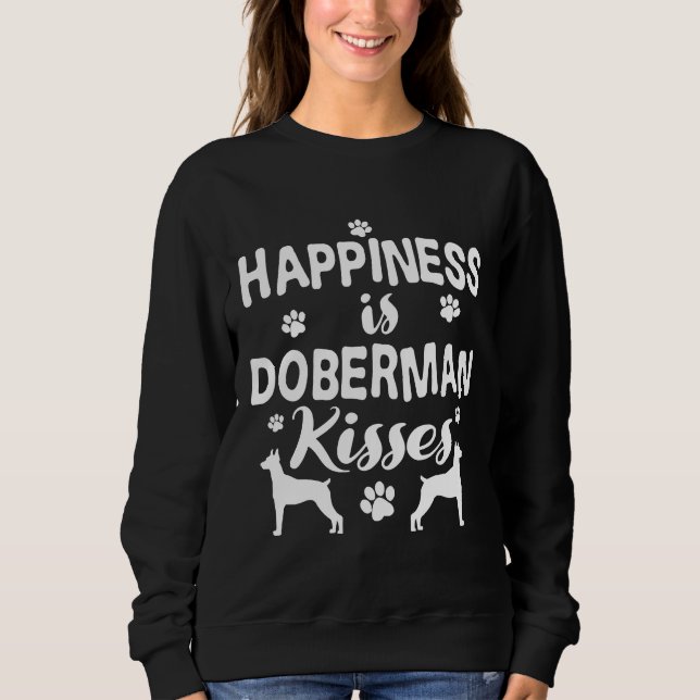 Cute Doberman Pincher T Shirt (Framsida)