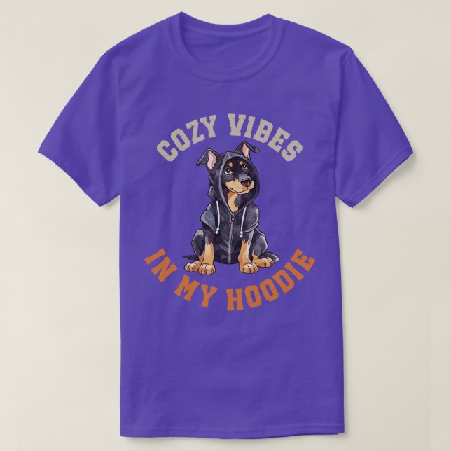 Cute Doberman Pinscher Hund T Shirt (Design framsida)
