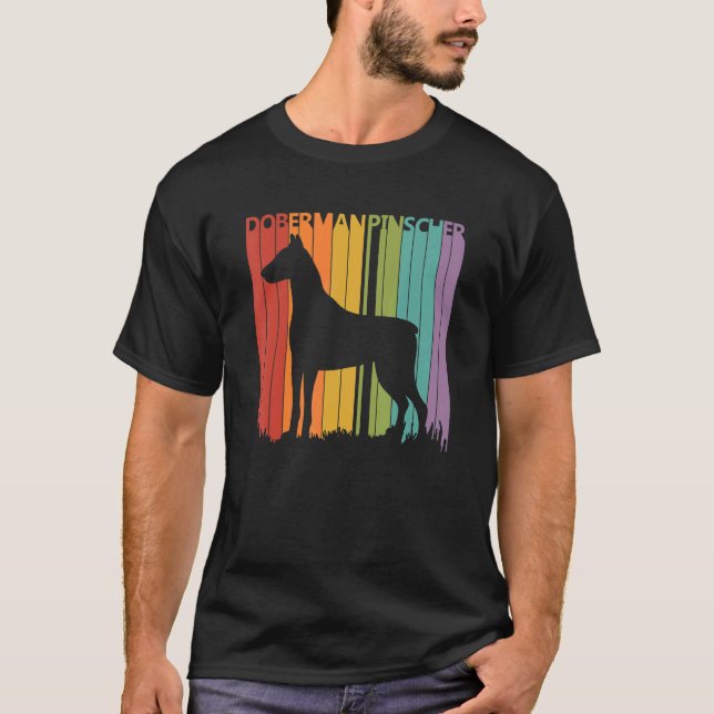 Cute Doberman Pinscher Hundägare T Shirt (Framsida)