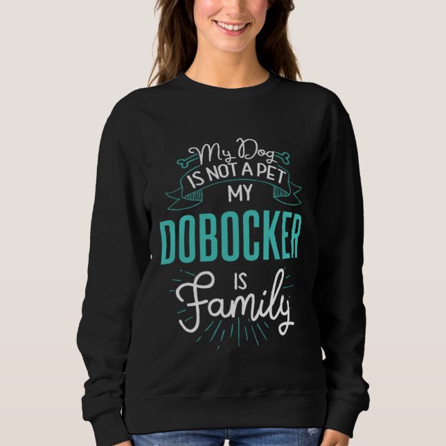 Cute Dobocker  Family Dog  for Women Men T Shirt (Framsida)
