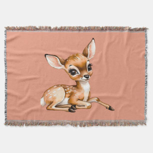 Cute Doe Chilling Out, Älskare Gift. Filt
