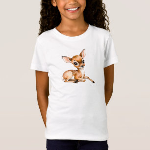 Cute Doe Chilling Out T-Shirt, Älskare Gift T Shirt